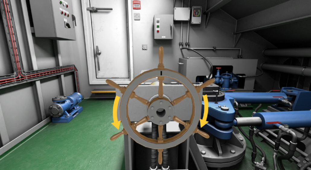 Fig.27. Steering gear emergency operation
